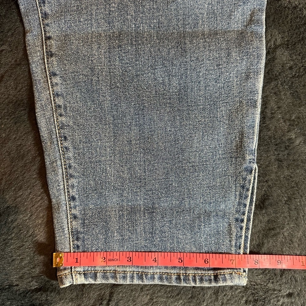 OG Straight mid rise slit ankle medium wash women's size 20 jeans by Old Navy - Picture 6 of 9